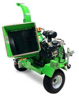 Chipping a 6 inch diameter wood branch on one of Yardbeast top wood chippers