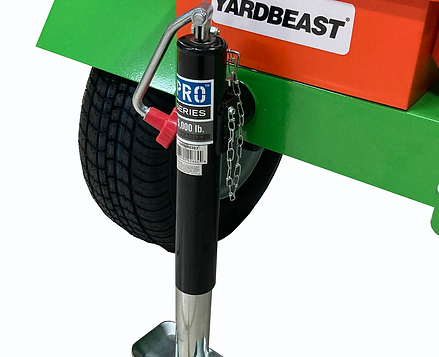 rear stabilizer support to improve the stability of the chipper when working with heavy weight wood branches