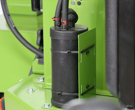 Our chippers are CARB compliant by utilizing standard a fuel vapor emission filter